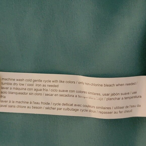 ELOQUII Womens Dress Pants Sz 28 Front Side Pockets Flat Front Light Aqua NWT - Picture 10 of 11